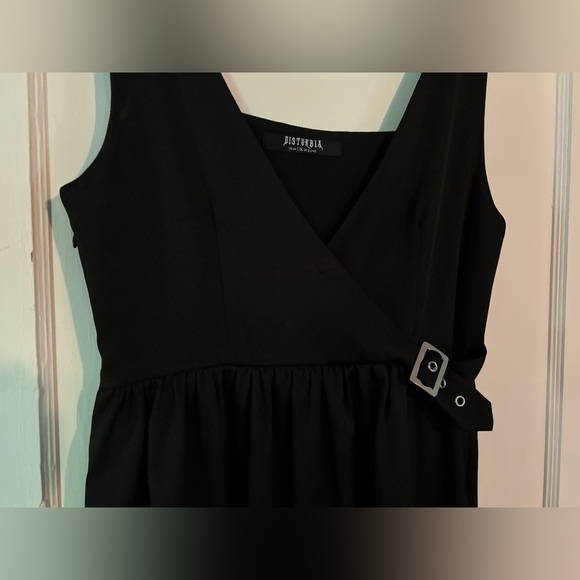 Disturbia Dress size 10 Belladonna Wrap Suspenders Midi - Picture 6 of 16